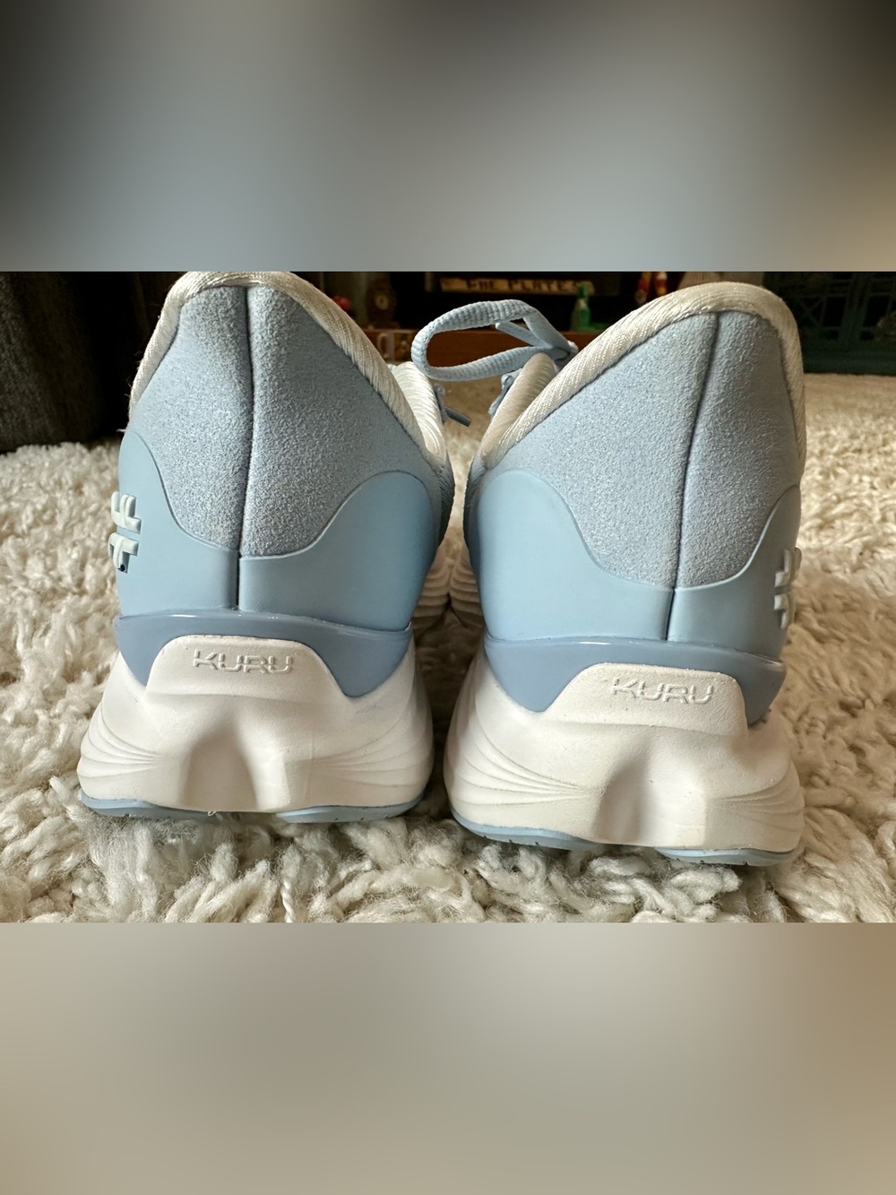 KURU Women's Light Blue Knit Athletic Sneakers for Plantar Fasciitis size 8.5 - Picture 6 of 9